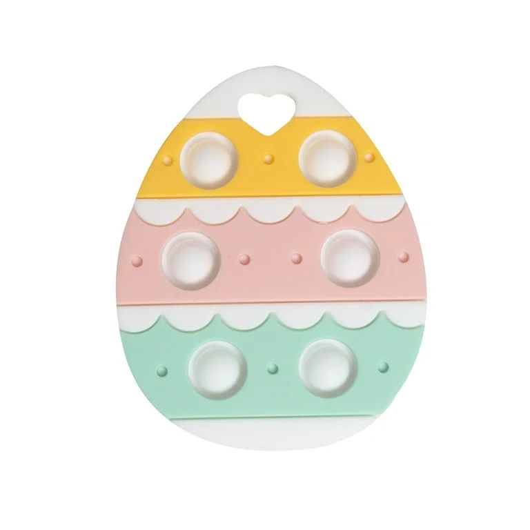 Pearhead Easter Egg Silicone Baby Teether, Teething Toy for Babies 0+ Months, BPA Free Teether, S... | Walmart (US)