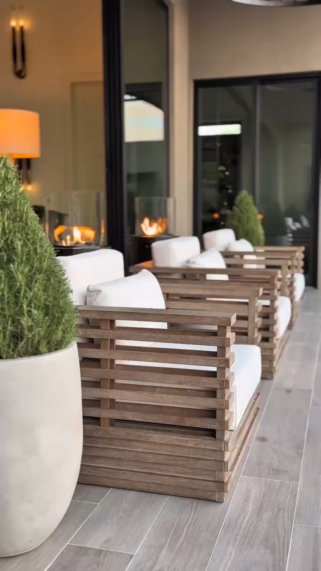 One of my favorite spots to sit and relax! 

Patio decor. Modern home. Patio set. Trees. Shrubs. Concrete planters. Fire pits. Modern outdoor. Outdoor porch styling. 

#LTKFindsUnder100 #LTKFindsUnder50 #LTKHome