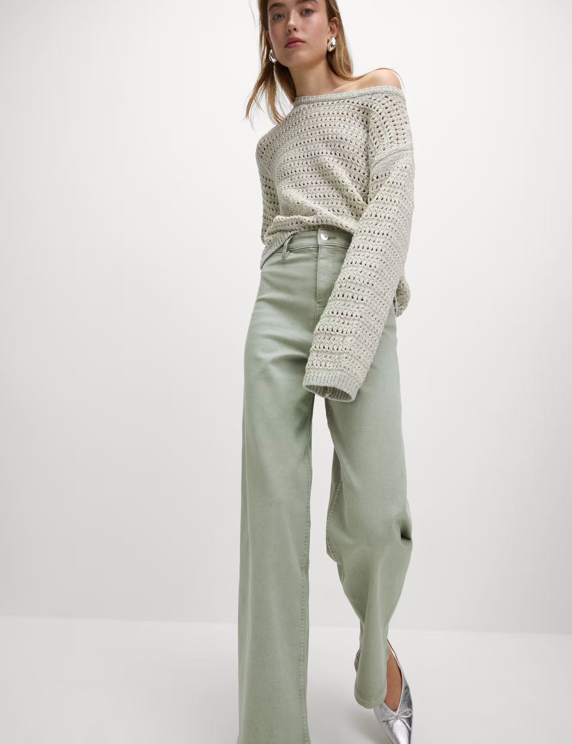 High Waisted Wide Leg Ankle Grazer Jeans | Marks & Spencer (UK)