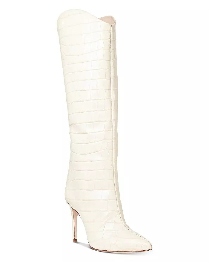 Women's Maryana Croc Embossed High Heel Boots | Bloomingdale's (US)