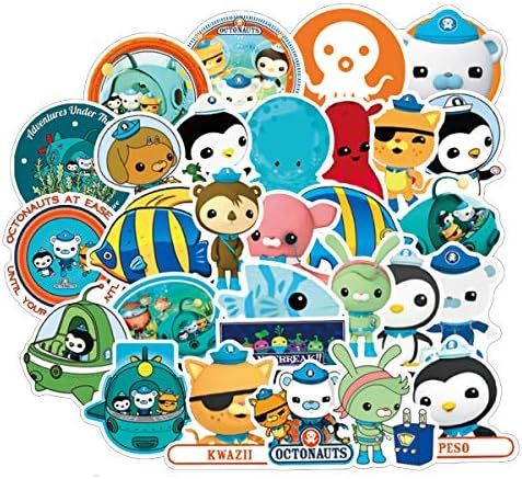 The Octonauts Sticker Pack of 50 Stickers - Waterproof Durable Stickers Classic Cartoon Anime Sti... | Amazon (US)