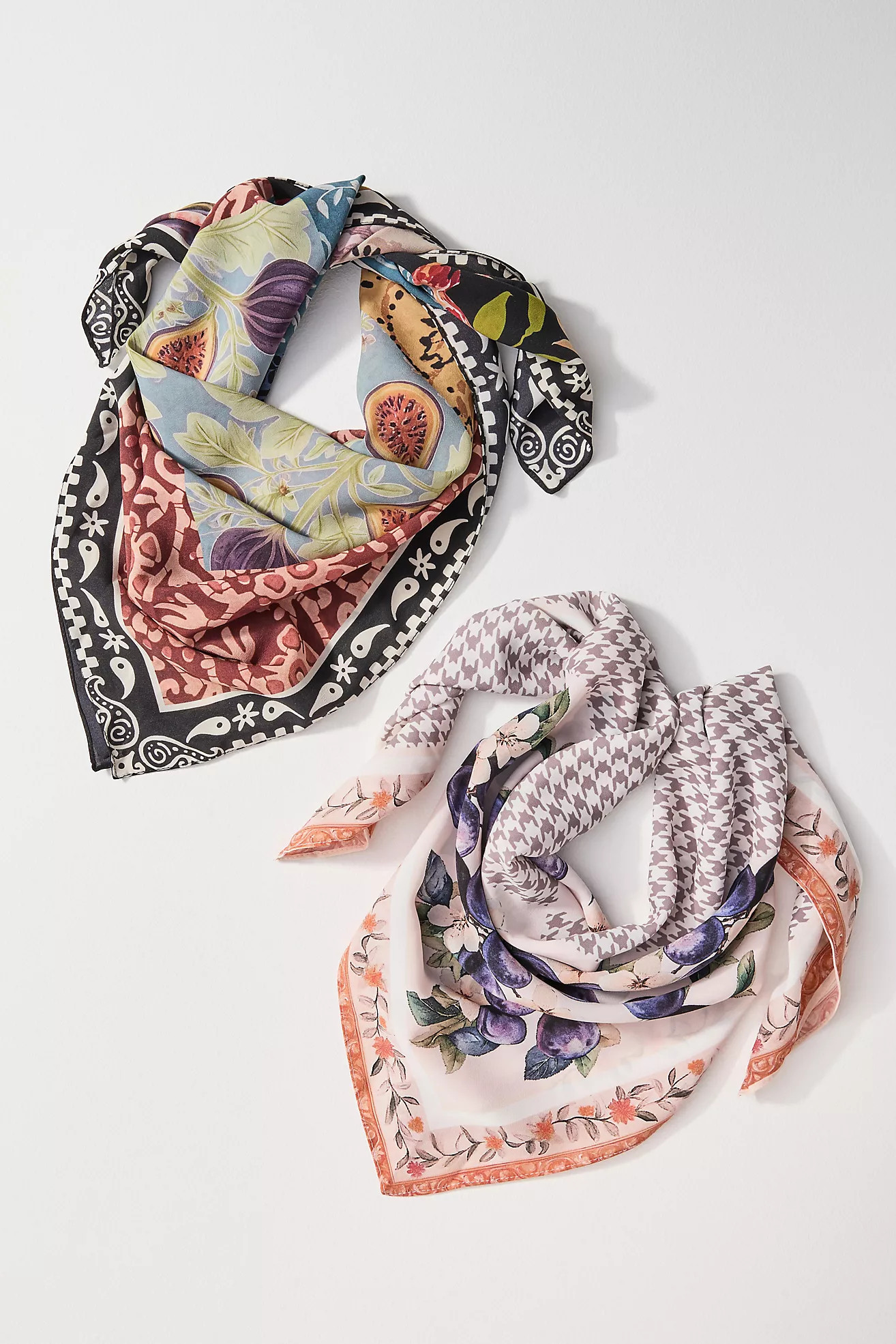 Fall Fruits Hair Scarves, Set of 2 | Anthropologie (US)