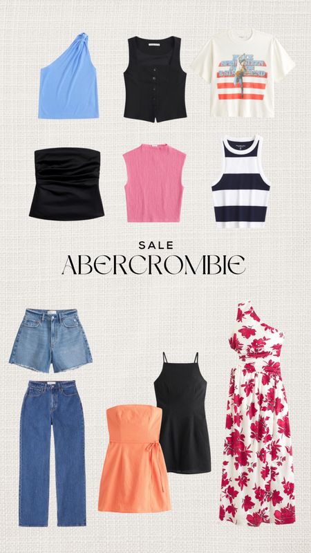 Abercrombie sale for Memorial Day Weekend ❤️ I wear size XS in most tops and 25 Curve Love/XS their bottoms. I’m 5’7”! No stackable code available at this time! 

#LTKFindsUnder100 #LTKSeasonal