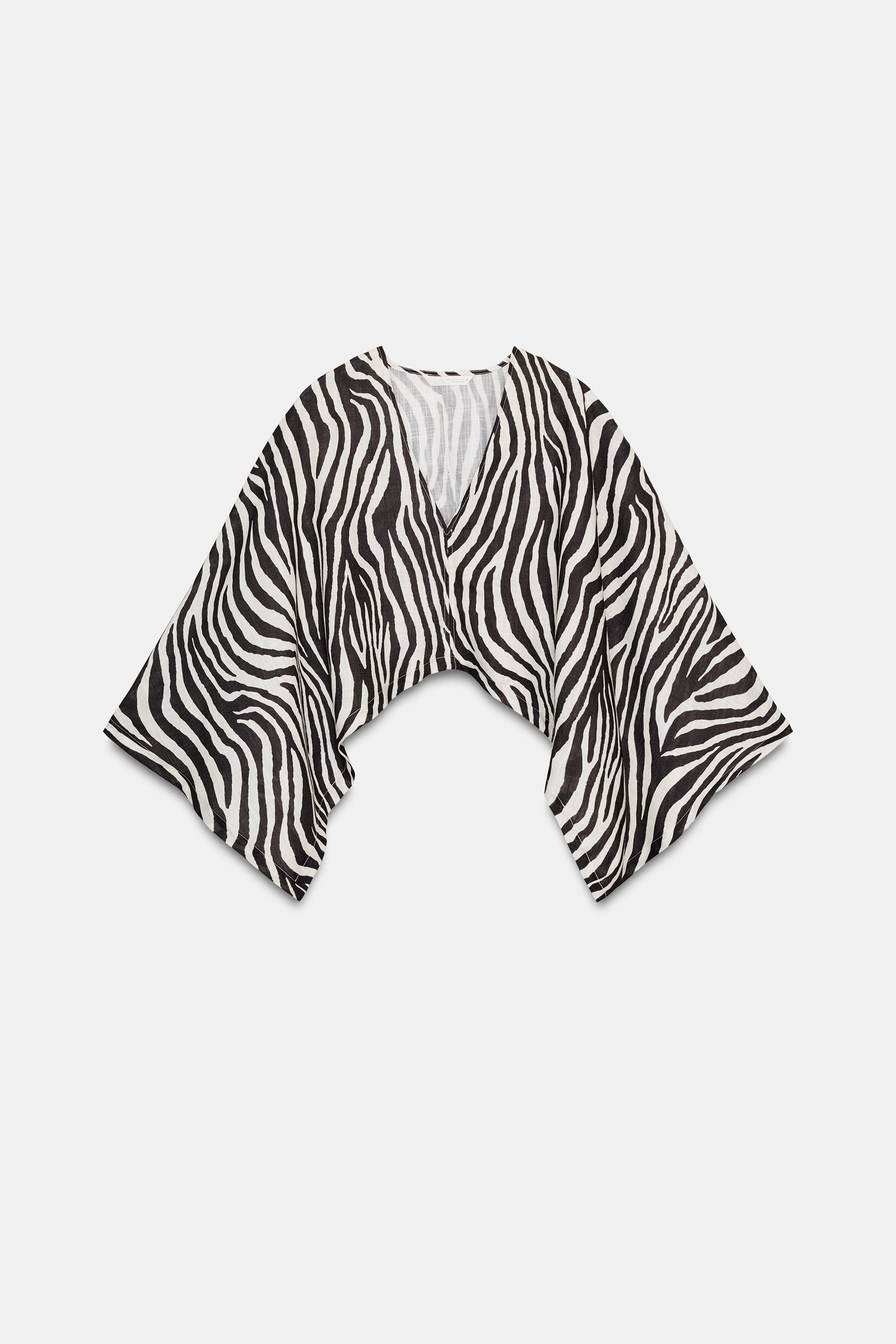 ASYMMETRIC CAPE KIMONO | Zara AU