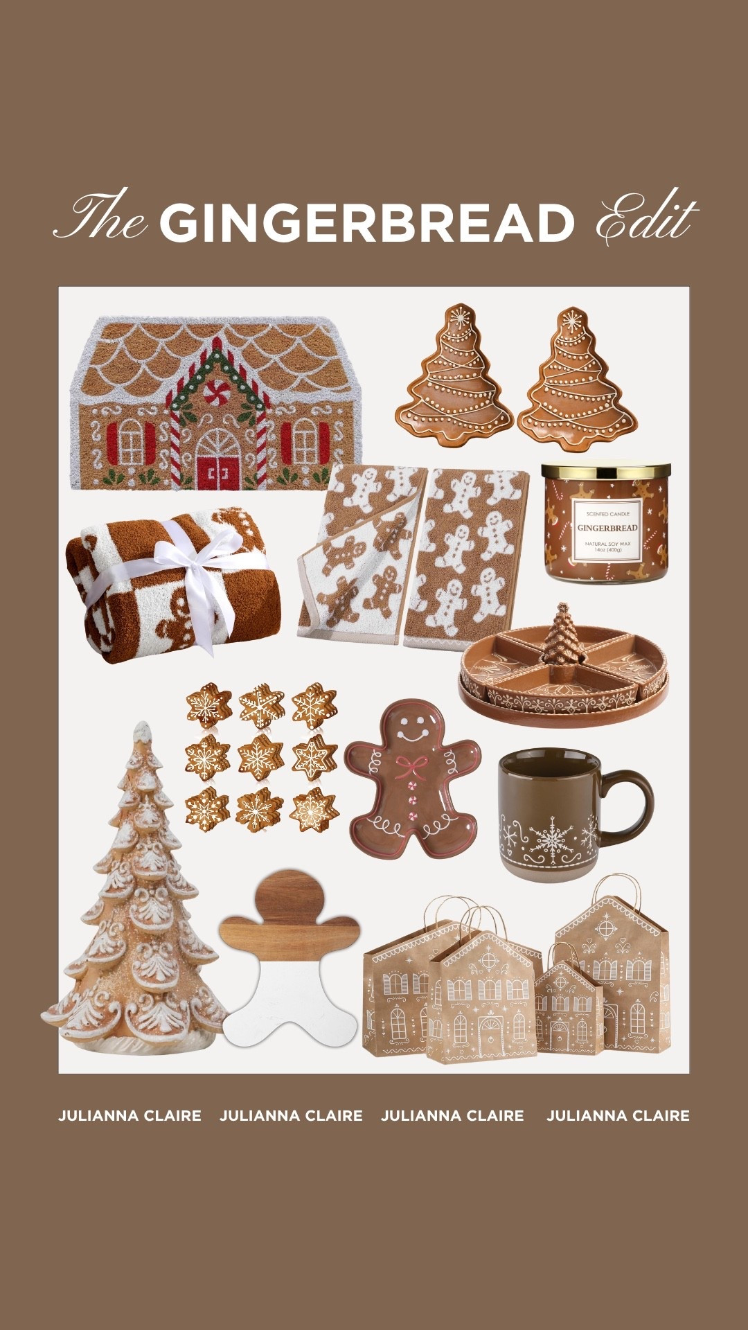 Favorite gingerbread home decor finds for the holidays ✨

#LTKSeasonal #LTKHome #LTKHoliday