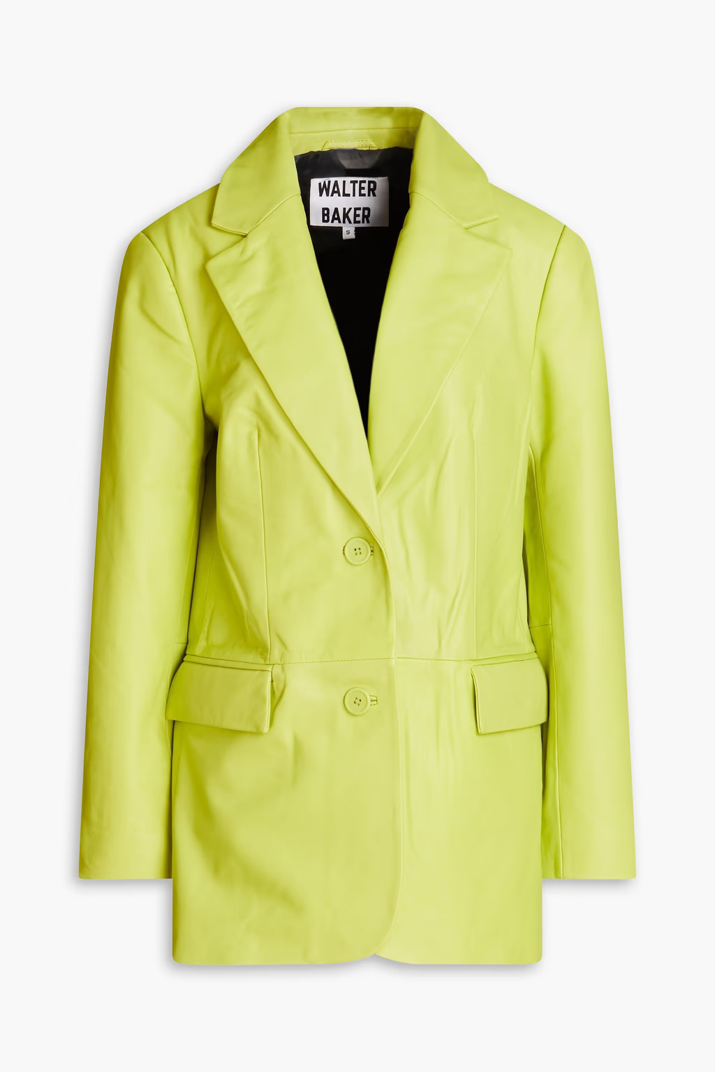 WALTER BAKER Kira leather blazer | Sale up to 70% off | THE OUTNET | The Outnet (US and CA)
