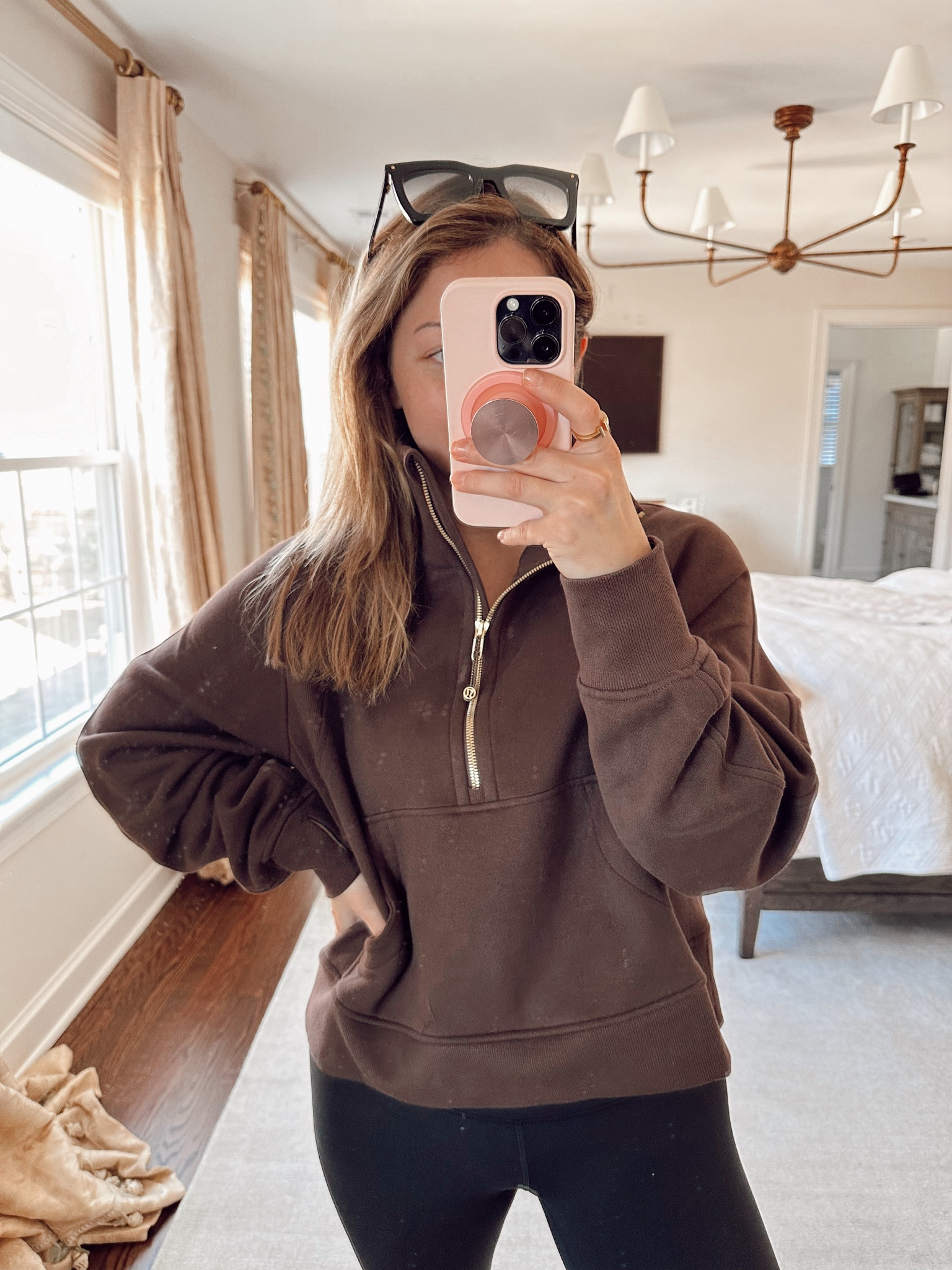 I just love it when the zippers are gold. I got a M/L and it fits the perfect way, not too tight and not too “cropped” feel. #lululemon is definitely winning for this chocolate color, too 🤎

#LTKtravel #LTKGiftGuide #LTKstyletip