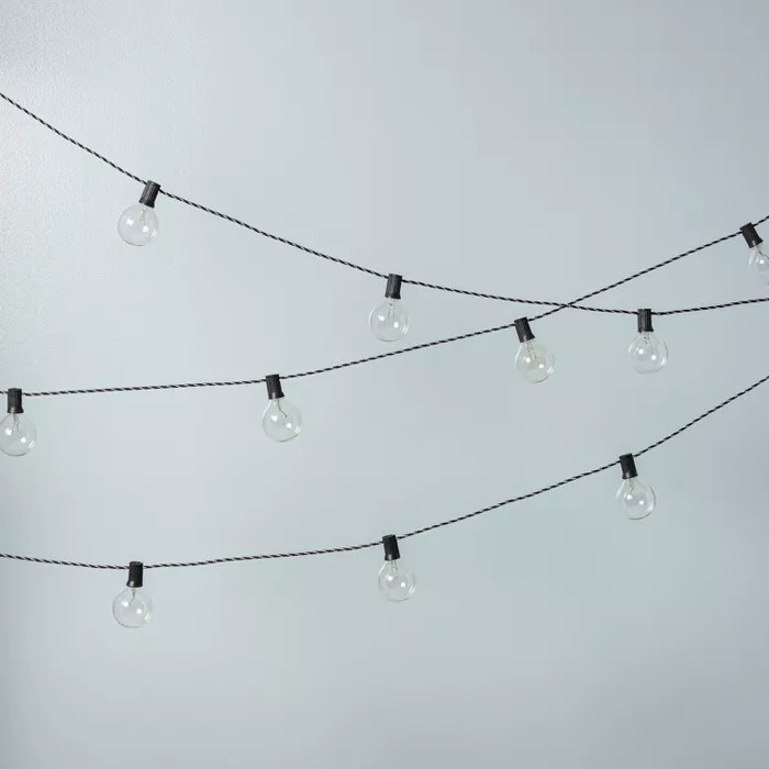 11' Clear Bulb Indoor/Outdoor String Lights - Hearth & Hand™ with Magnolia | Target