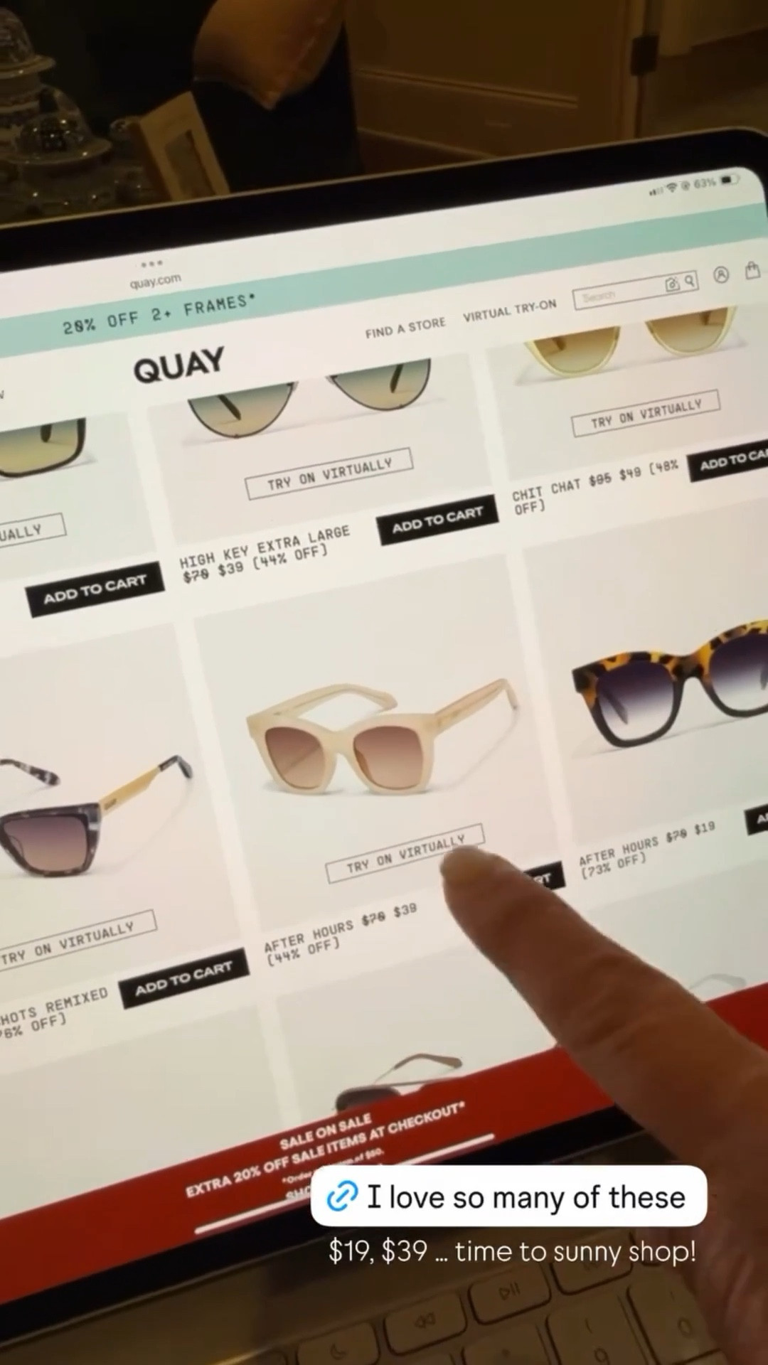 Quay Sunglasses are on major sale at $19-$39 … time to sunny shop! 

#LTKSaleAlert #LTKSeasonal #LTKmomlife