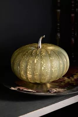 Glass Pumpkin, Large Green | Anthropologie (US)