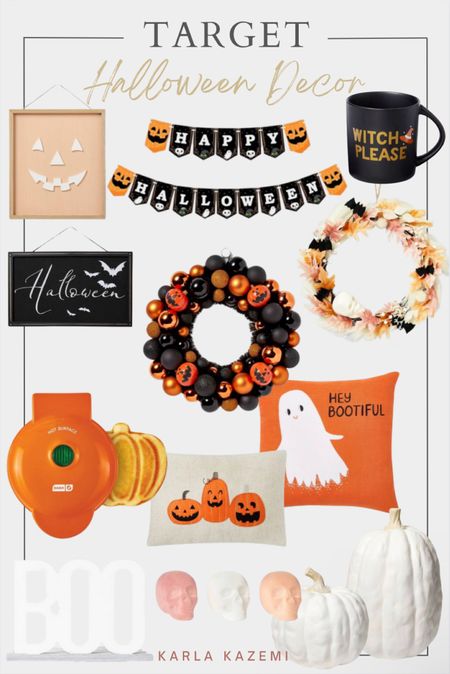 Halloween decorations all from Target and some on sale! These are great for decorating outside and inside🫶
Also love the pumpkin shaped waffle iron! Makes Fall a little more special✨





Fall decor, Halloween decor, Halloween decorations, affordable Halloween decoration, home decoration, waffle iron, Target home decor.

#LTKHalloween #LTKhome #LTKSeasonal