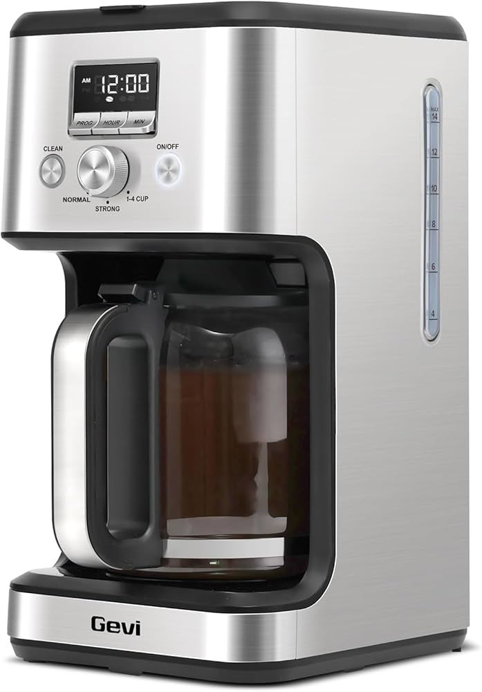 Gevi 14-Cup Programmable Coffee Maker, Drip Coffee Machine with Normal & Strong Brew for Home and... | Amazon (US)