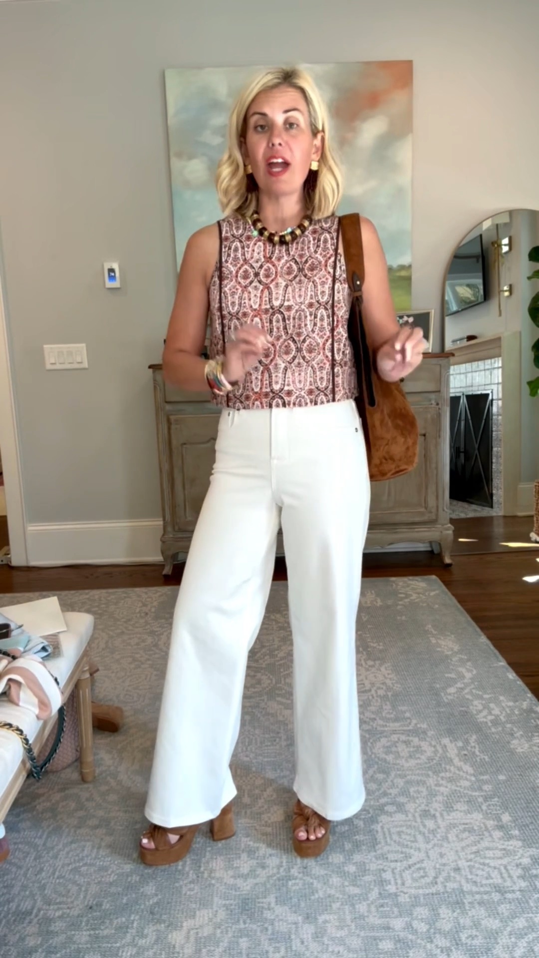 The ecru Spanx jeans are just perfection! Styling them all the ways. 
Top - xs
Jeans - xs petite 
Heels - 8 tts 

*code Catherine20 at Allie + Bess

#LTKdayinmylife #LTKootd #LTKmomlife