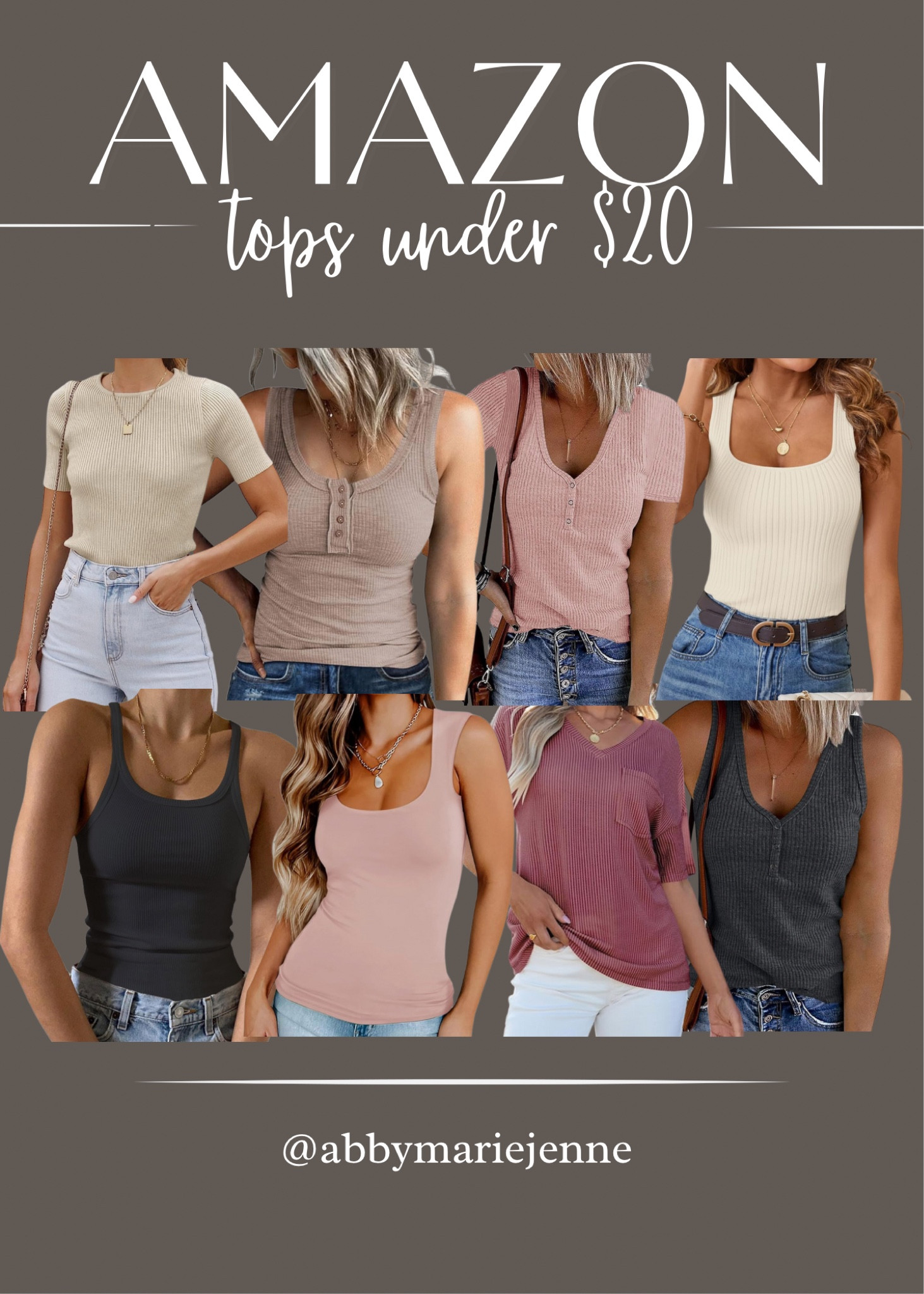 Amazon tops. Summer tops. Tank top. Neutral tops. Amazon finds. Amazon summer style. Summer outfits

#LTKSaleAlert #LTKStyleTip #LTKSeasonal