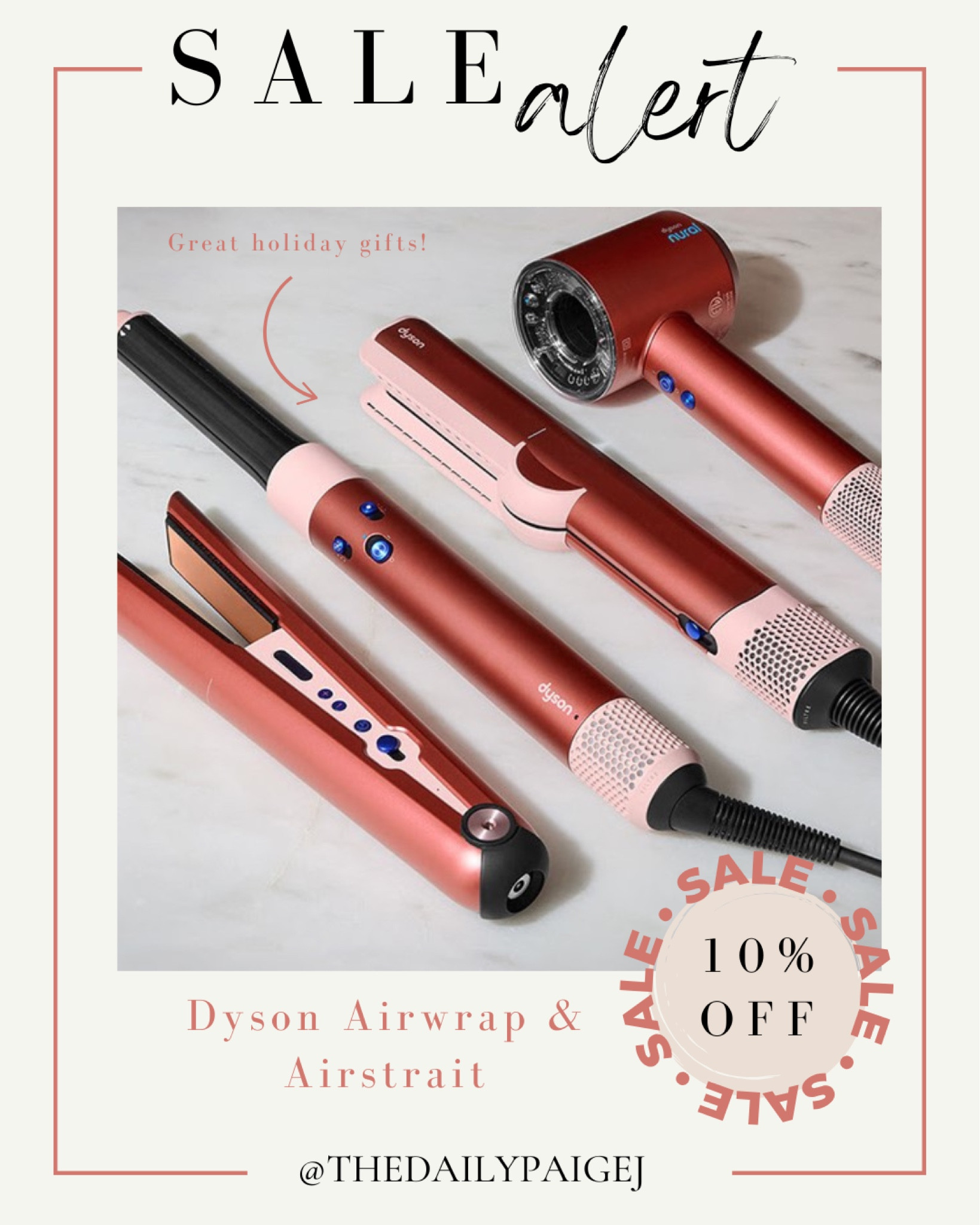 All Dyson products are on sale with the Sephora sale, which includes the limited edition pink Dyson products like the Dyson Airstrait or the airwrap! These are great holiday gifts and the best beauty tools to have! If you already have them, finally found the Dyson attachments available to update your tools! 

Beauty sale, Sephora beauty sale, holiday beauty gifts, gifts for her, gifts for mom 

#LTKSaleAlert #LTKBeauty #LTKHoliday
