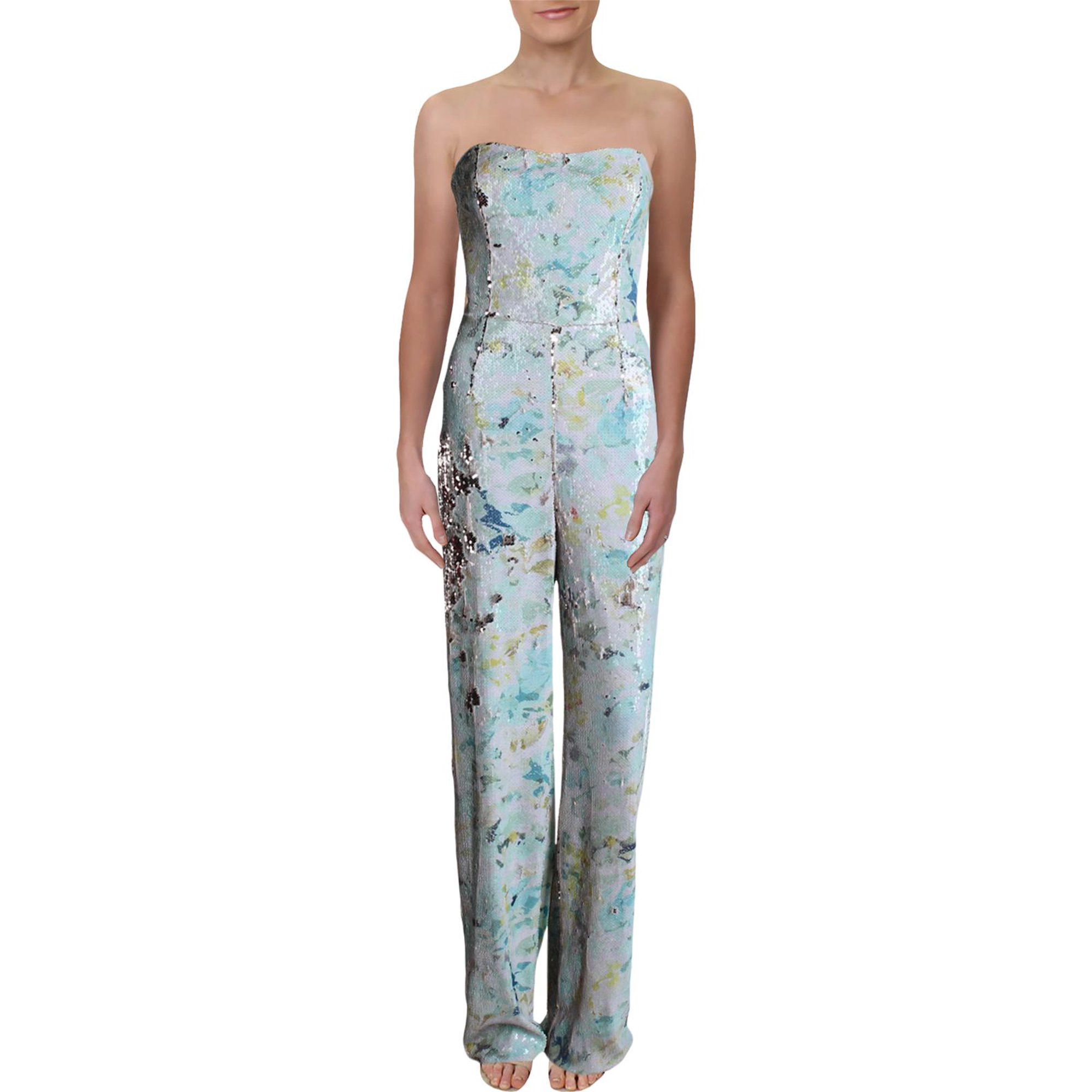Dress The Population Womens Andy Metallic Sequined Jumpsuit | Walmart (US)