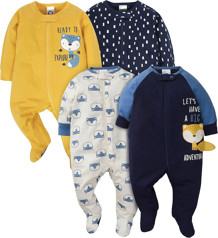 Gerber Baby Boys 4 Pack Sleep 'N Play Footie | Amazon (US)