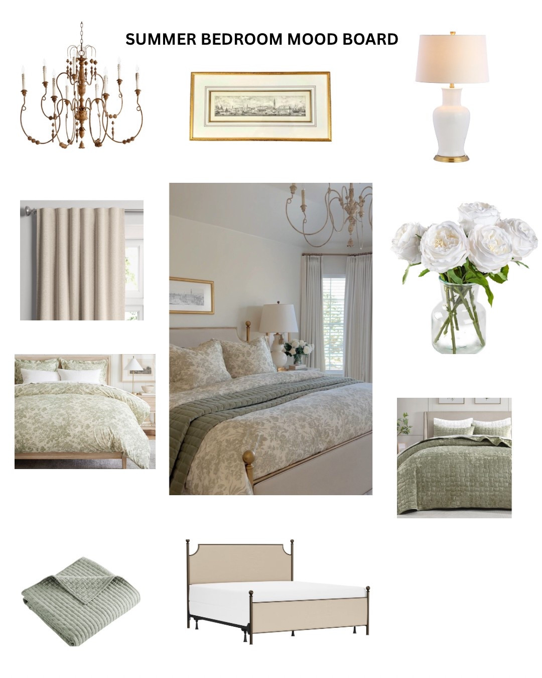 Looking to do a classic bedroom refresh? Here is some inspiration and all the links! 🌿