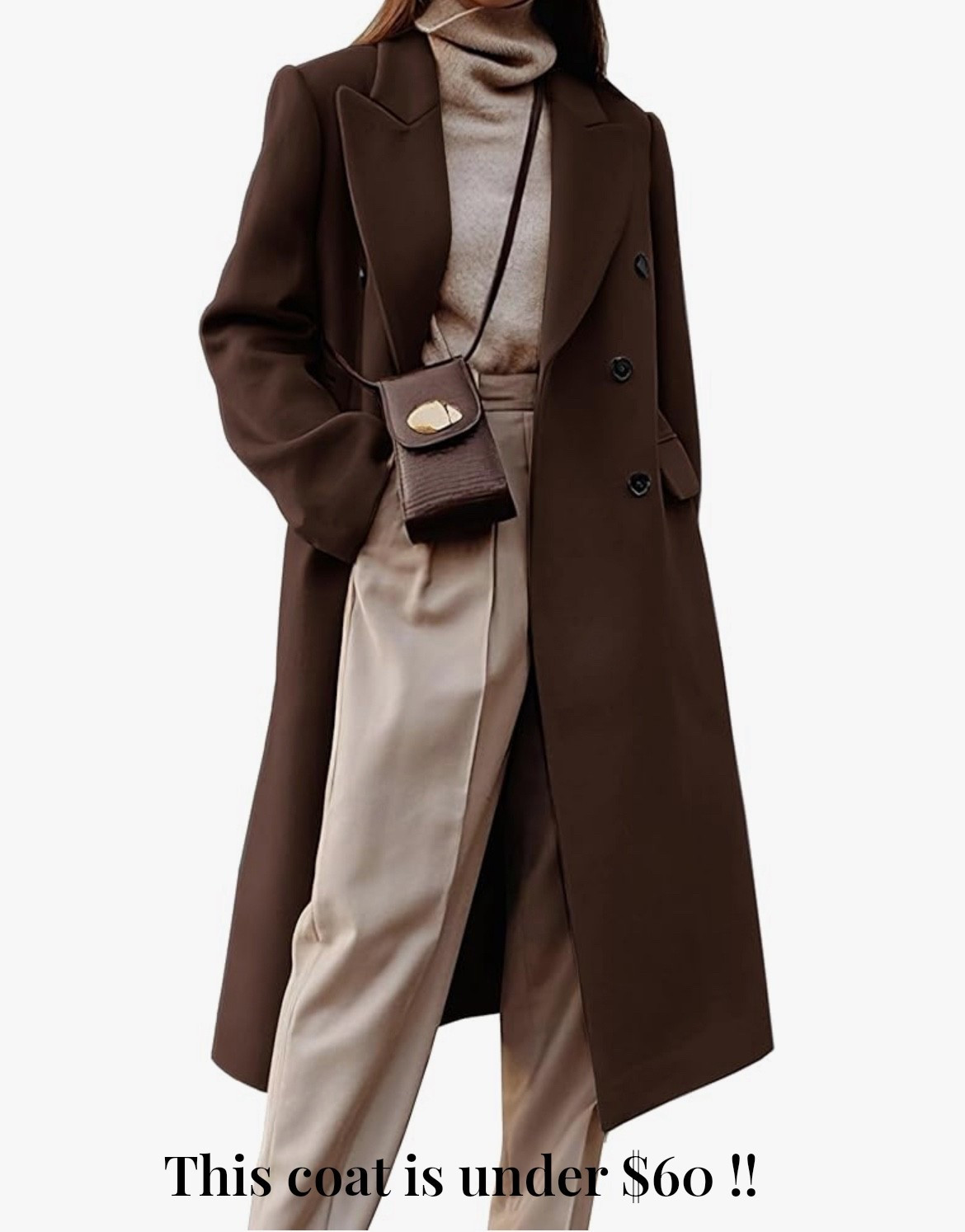Under $60?! So many colors!


Long coat, long wool coat, winter coat, winter outfits, holiday outfit, travel outfit, worker wear, work outfit 

#LTKCyberWeek #LTKWorkwear #LTKFindsUnder100