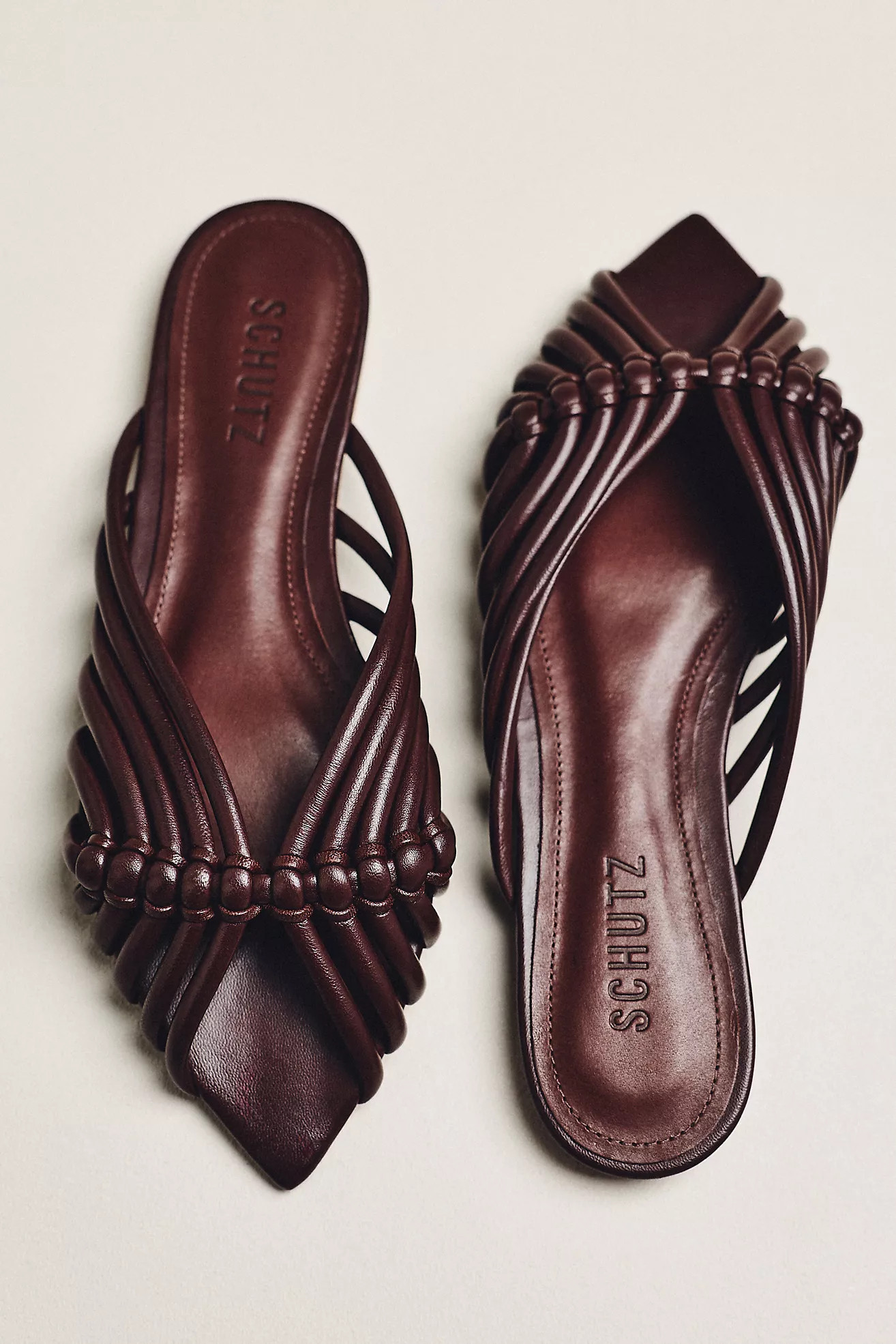 Schutz Aylen Woven Sliders | Anthropologie (US)