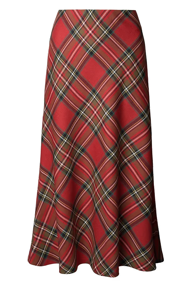 Ladies Plaid Bias Skirt | The House of Bruar