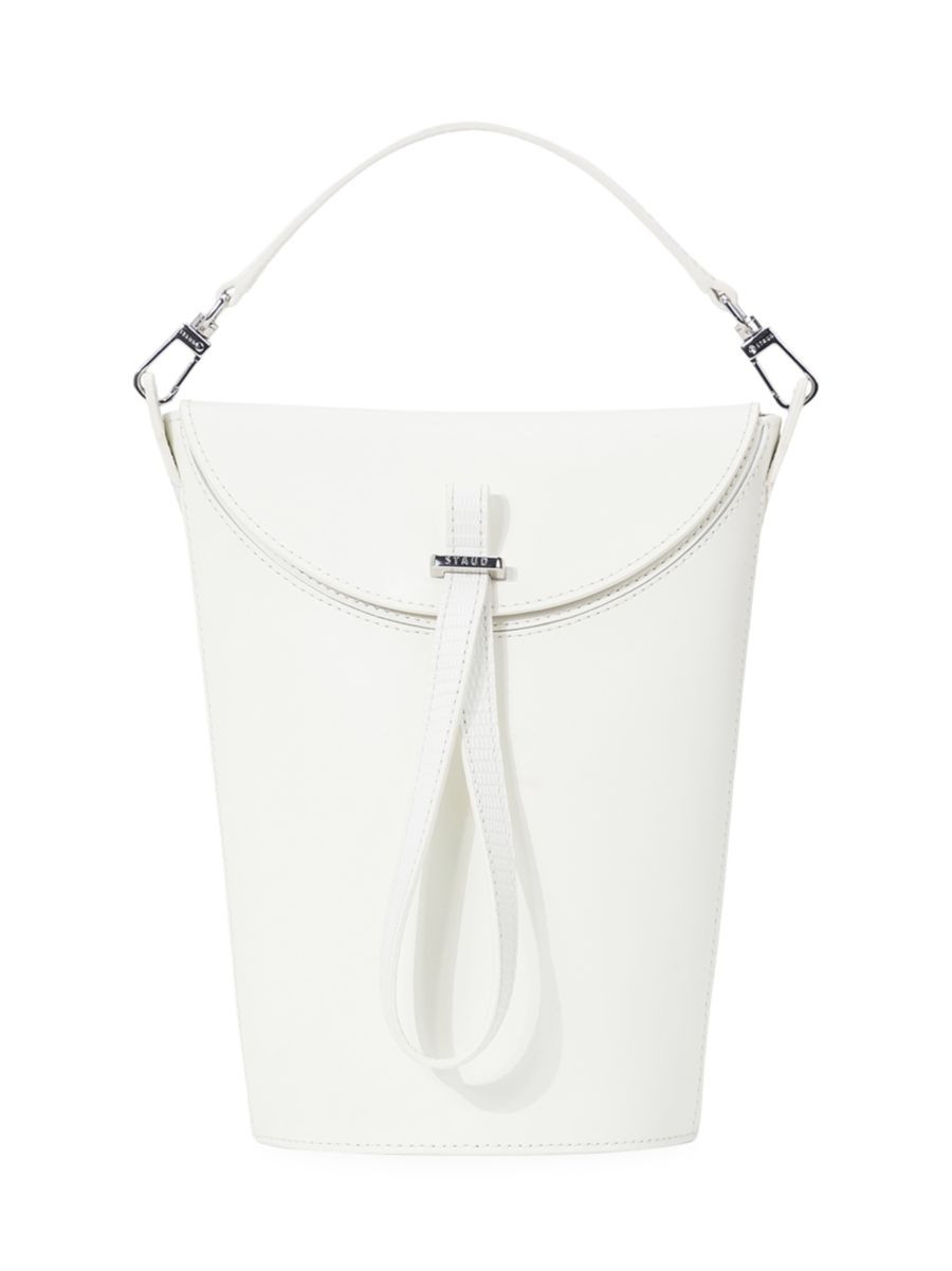 Shop Staud Phoebe Convertible Leather Bucket Bag | Saks Fifth Avenue | Saks Fifth Avenue