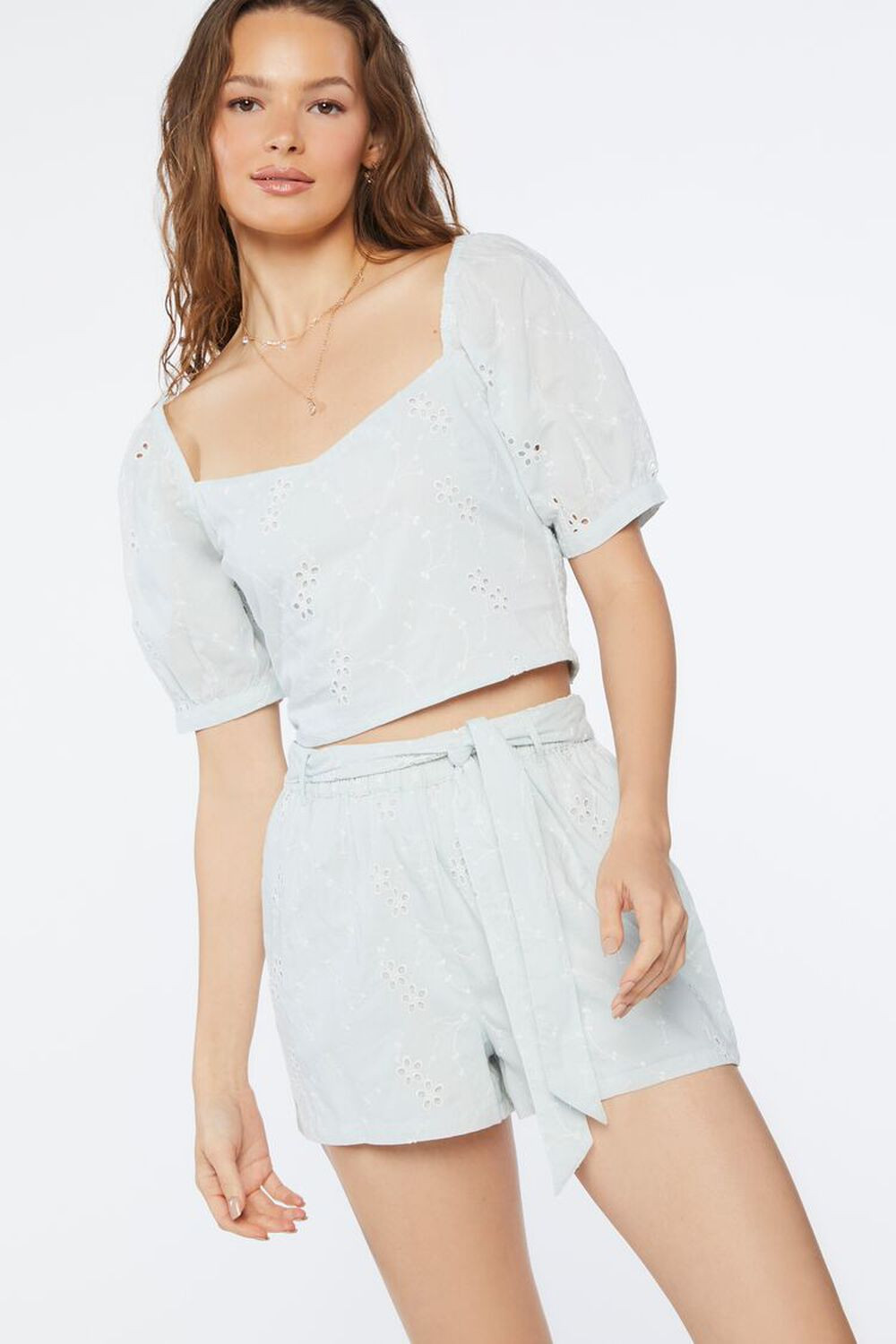 Embroidered Floral Crop Top | Forever 21 (US)
