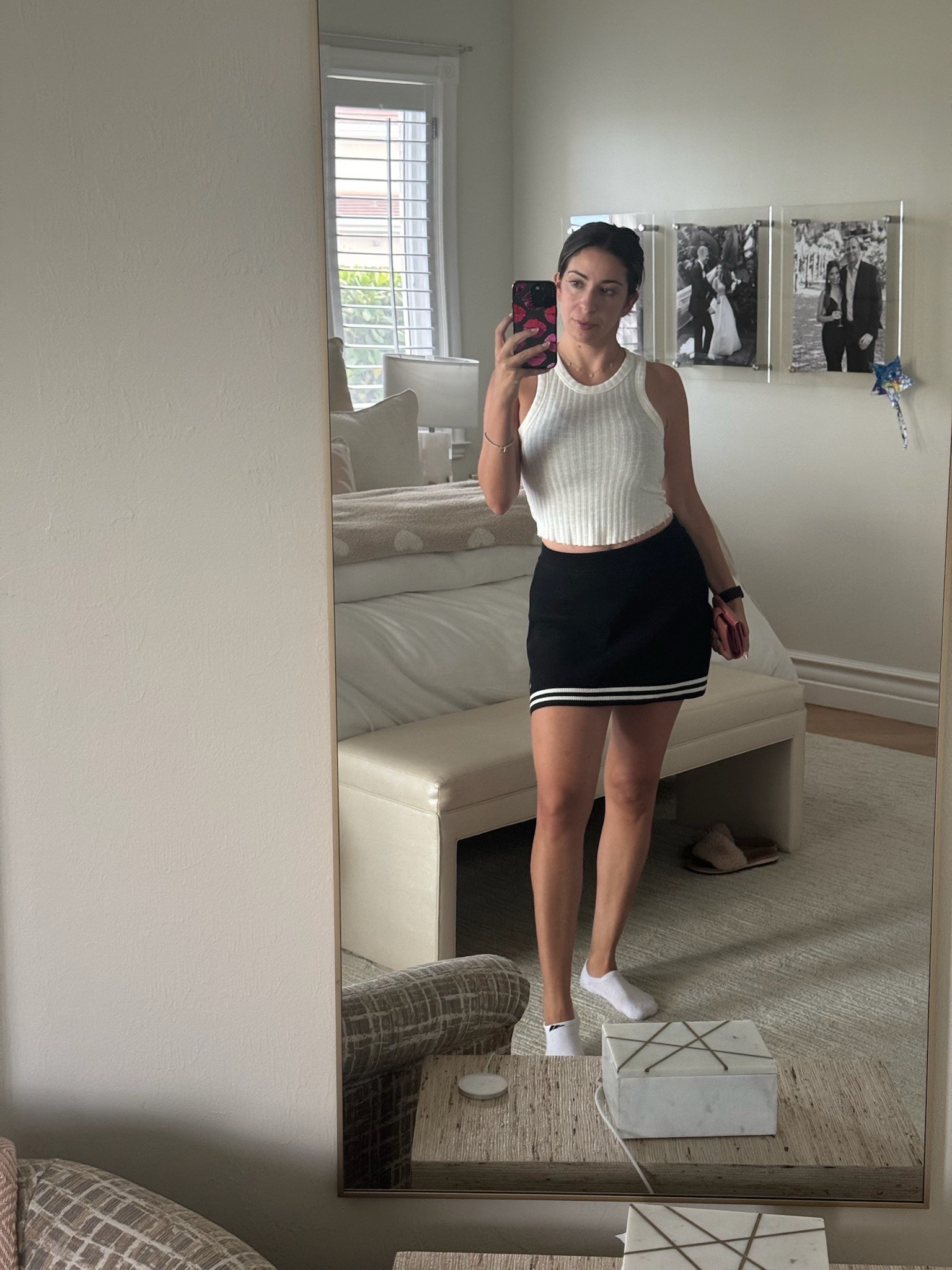 Athleisure Outfit. Alo Skort & Amazon Tank. Paired with sneakers for an easy, casual day. ❤️

#LTKActive #LTKSeasonal #LTKFamily