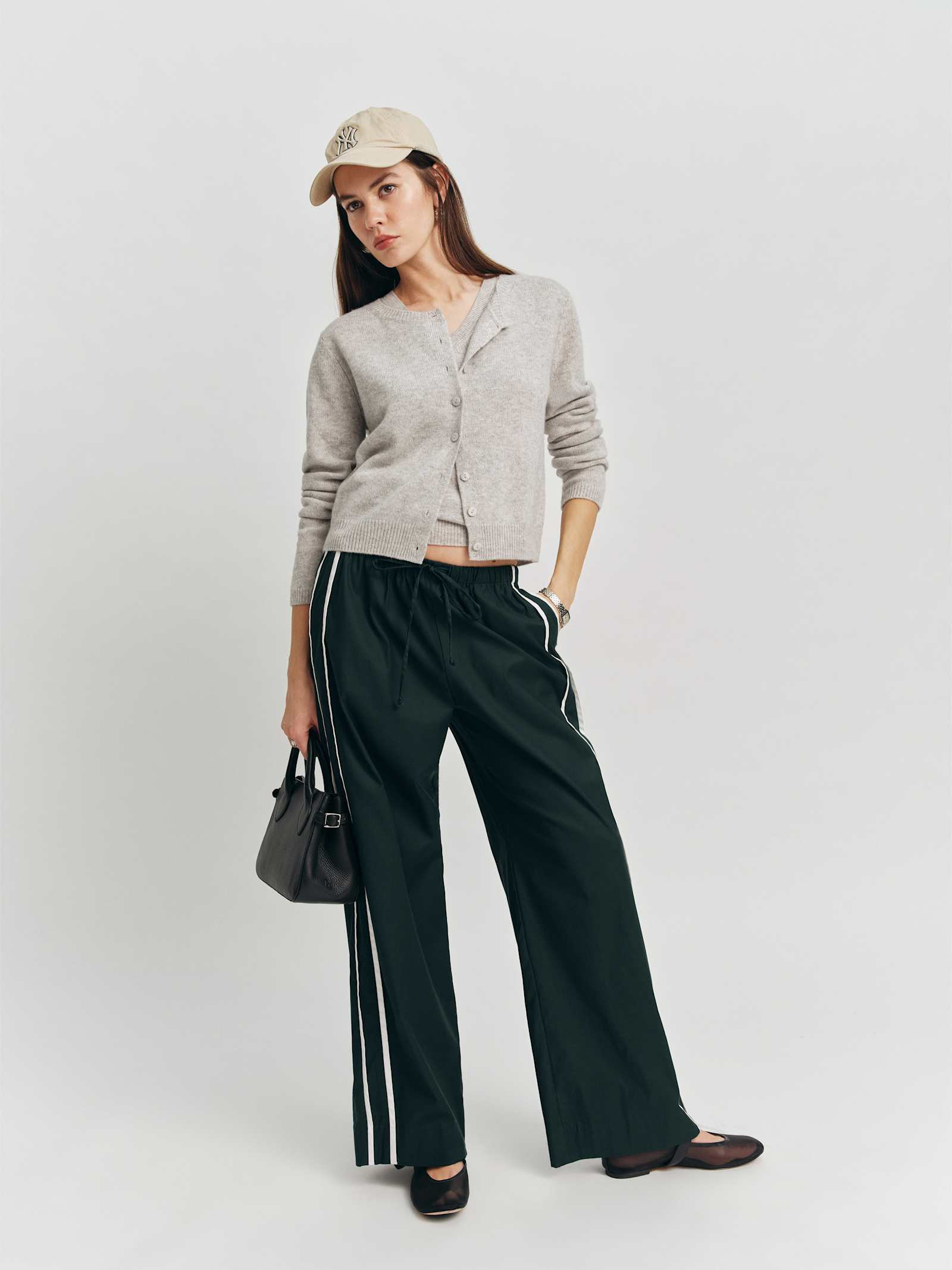 Clara Cashmere Crew Cardigan | Reformation (Global)