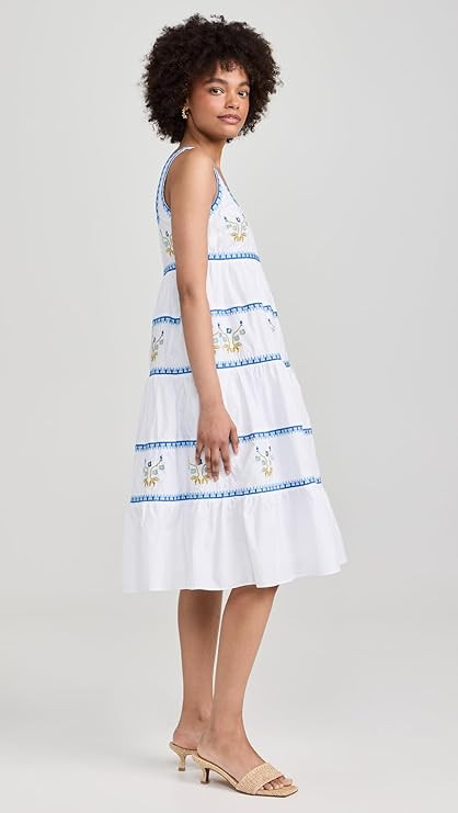 English Factory Women's Embroidered Midi Dress | Amazon (US)