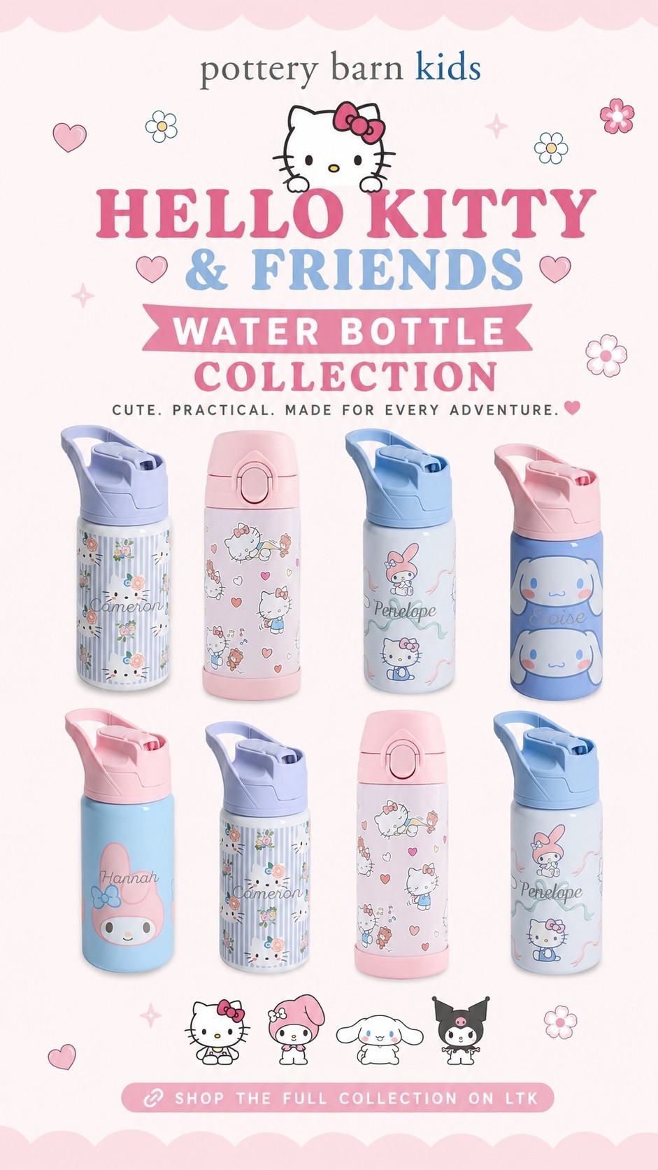 Hydration, but make it cute! 🎒 These Pottery Barn Kids water bottles are perfect for back to school—durable, leak-resistant, and available in the cutest designs. Save this for your school shopping! #backtoschool #schoolessential # potterybarnkids #waterbottle #hellokitty

#LTKKids