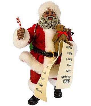 Kurt S. Adler 10.5 Fabriche� African American Santa Figurine | Dillard's
