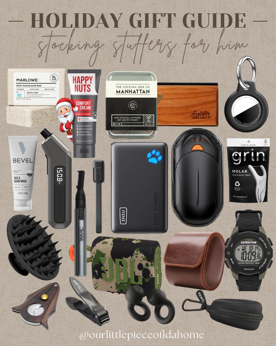 Stocking stuffer ideas for him that are practical and budget-friendly. These small gifts always get used and make holiday shopping easy. Everything is linked on my LTK.

Follow me on LTK @ourlittlepieceofidahome

 

 #LTKGiftGuide #LTKHoliday #LTKSaleAlert