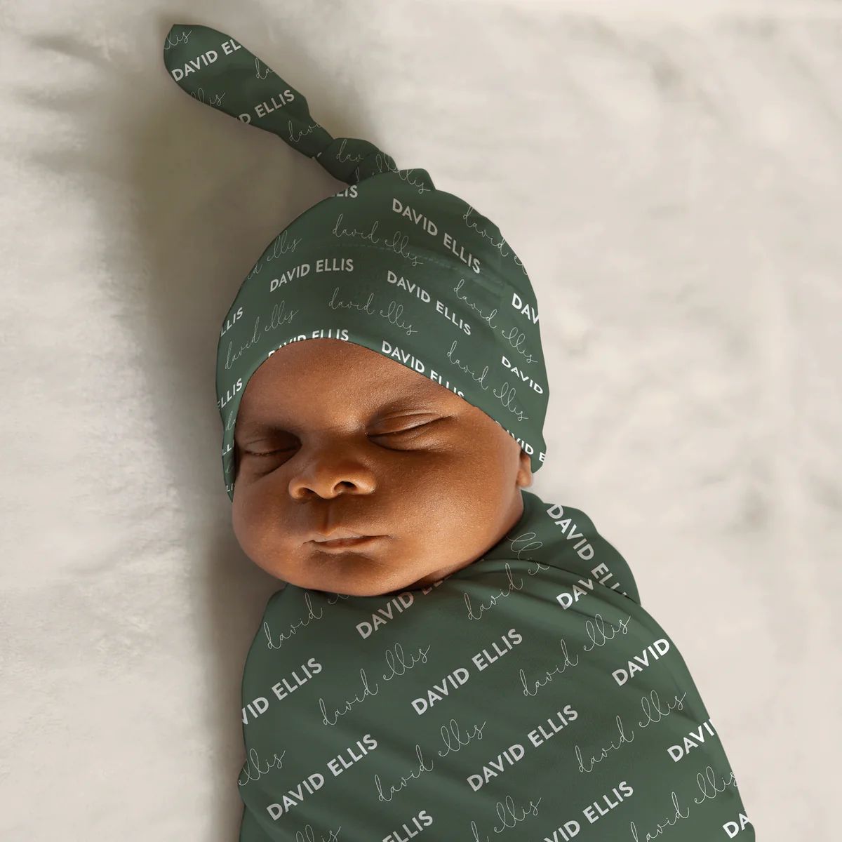 Personalized Swaddle and Hat Set for Boys and Girls | The Little Lemons Company