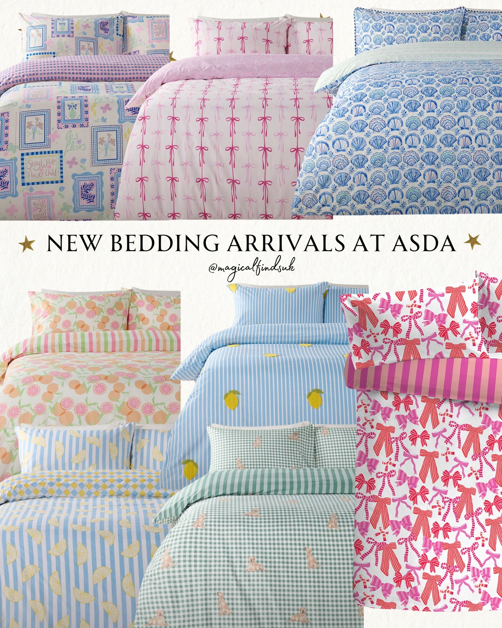 New duvet sets spotted at Asda! 🍋💙✨🛌