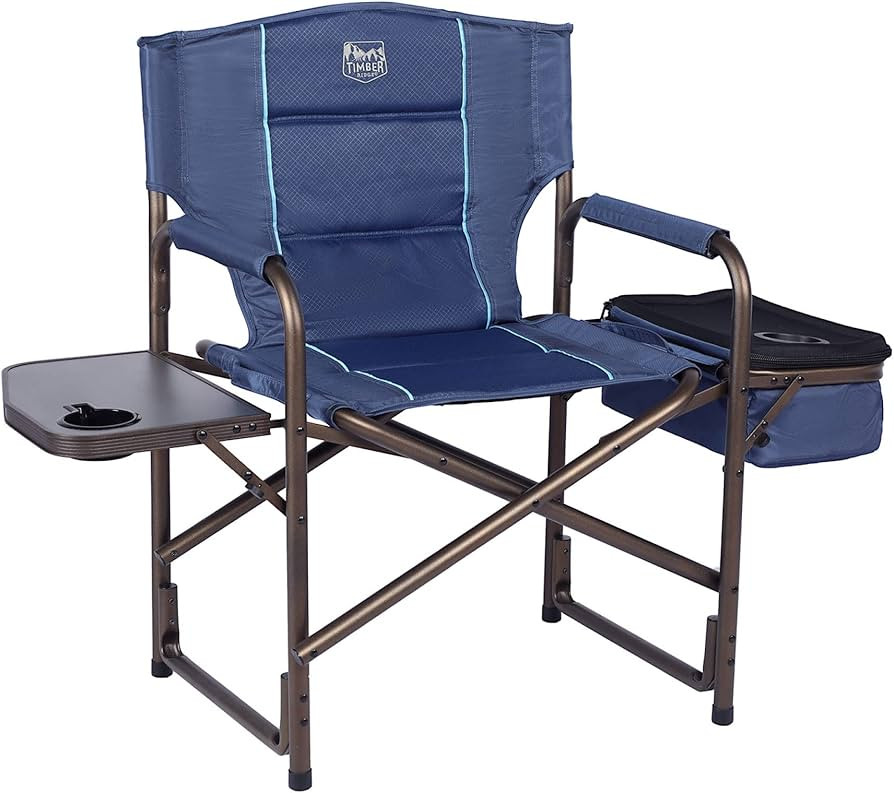 TIMBER RIDGE Lightweight Camping, Portable Laurel Director's Foldable Side Table, Cooler Bag & Me... | Amazon (US)