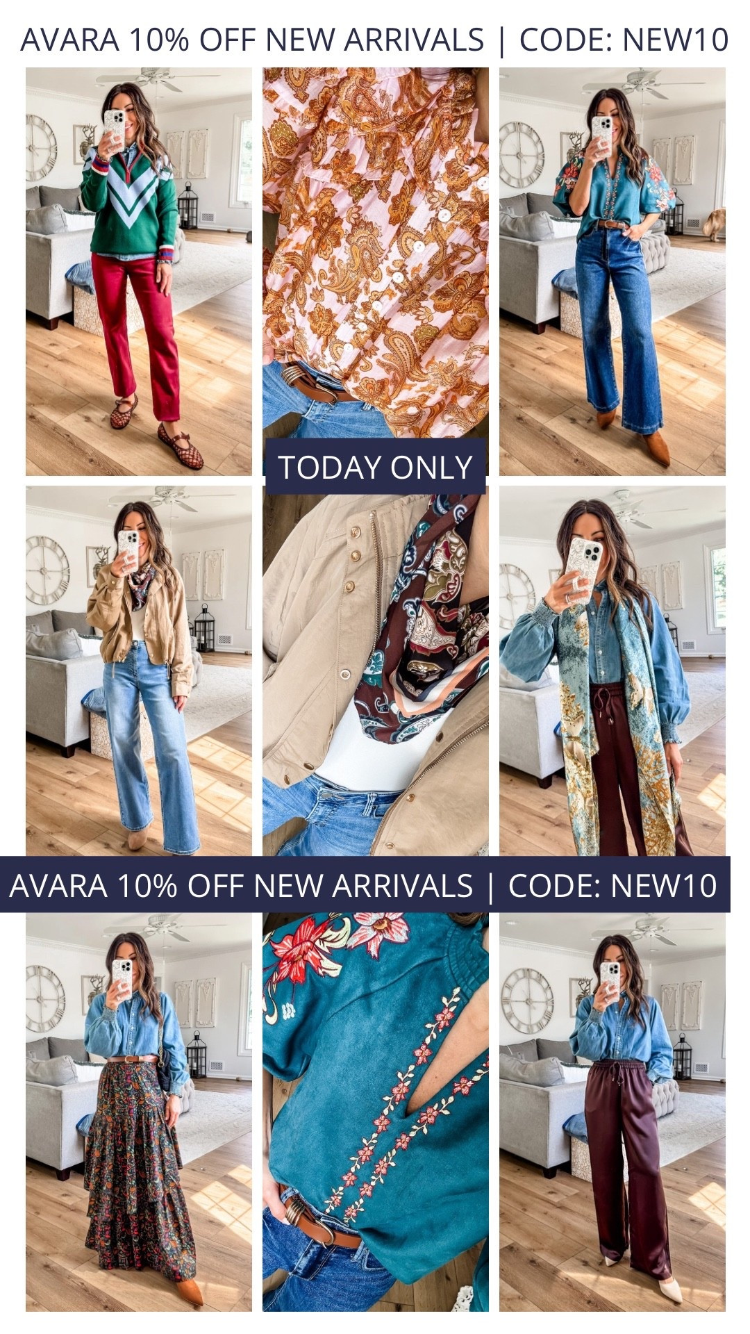 Code NEW10. 10% off new arrivals today only @Avara

#LTKSaleAlert #LTKOver40 #LTKPetite
