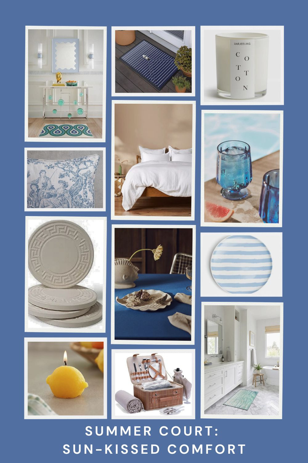 Summer Court: Sun-Kissed Comfort Infuse your space with the warmth of the Summer Court—tropical accents, golden textures, and natural materials create a vibrant, sunlit atmosphere perfect for those who crave a blend of elegance and ease. 

 #LTKMostLoved #LTKSeasonal #LTKHome