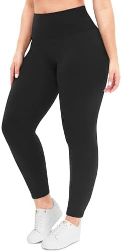 NexiEpoch Leggings for Women Plus Size-High Waisted L-XL-6XL Tummy Control Soft Yoga Pants for Wo... | Amazon (US)