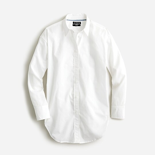 Relaxed-fit crisp cotton poplin shirt | J. Crew US