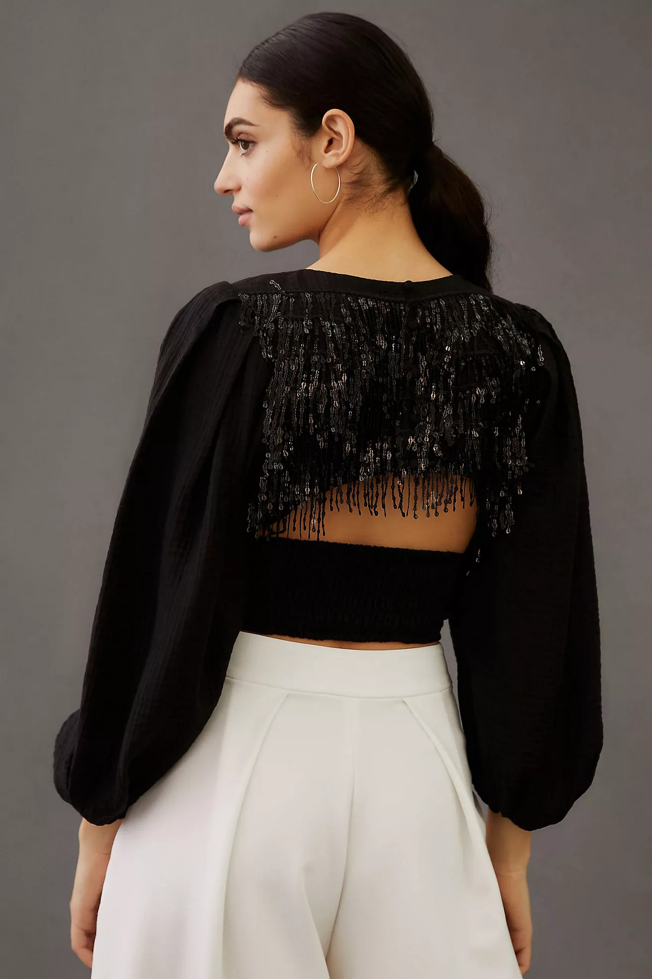 Current Air Sequin-Back Top | Anthropologie (US)