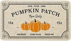 Mloabuc Fall Decor Door Mat 17x30 Inch Fall Farmhouse Pumpkin Patch Mat Fall Decorate Seasonal Fa... | Amazon (US)