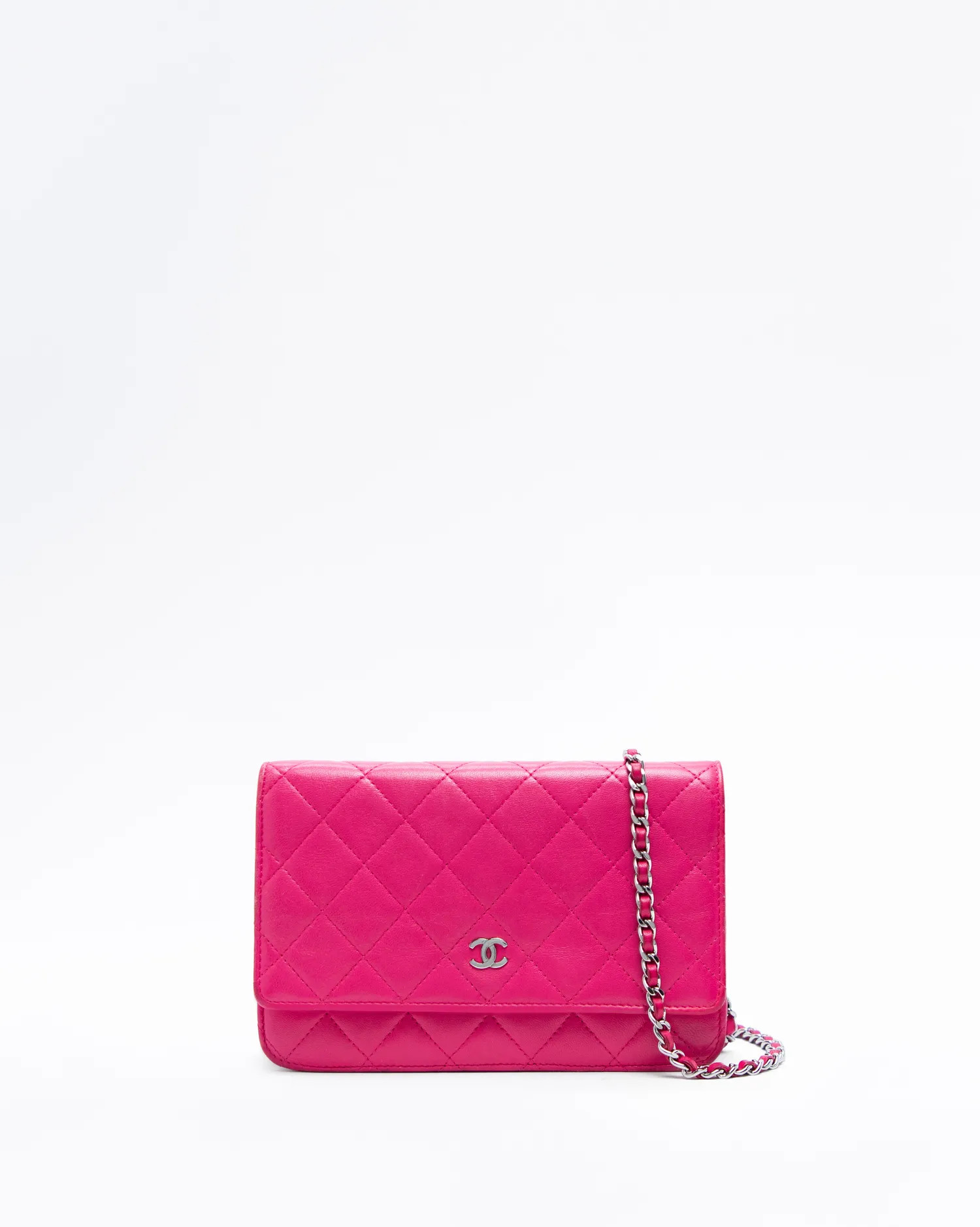 Lambskin Quilted Wallet on a Chain | Vivrelle