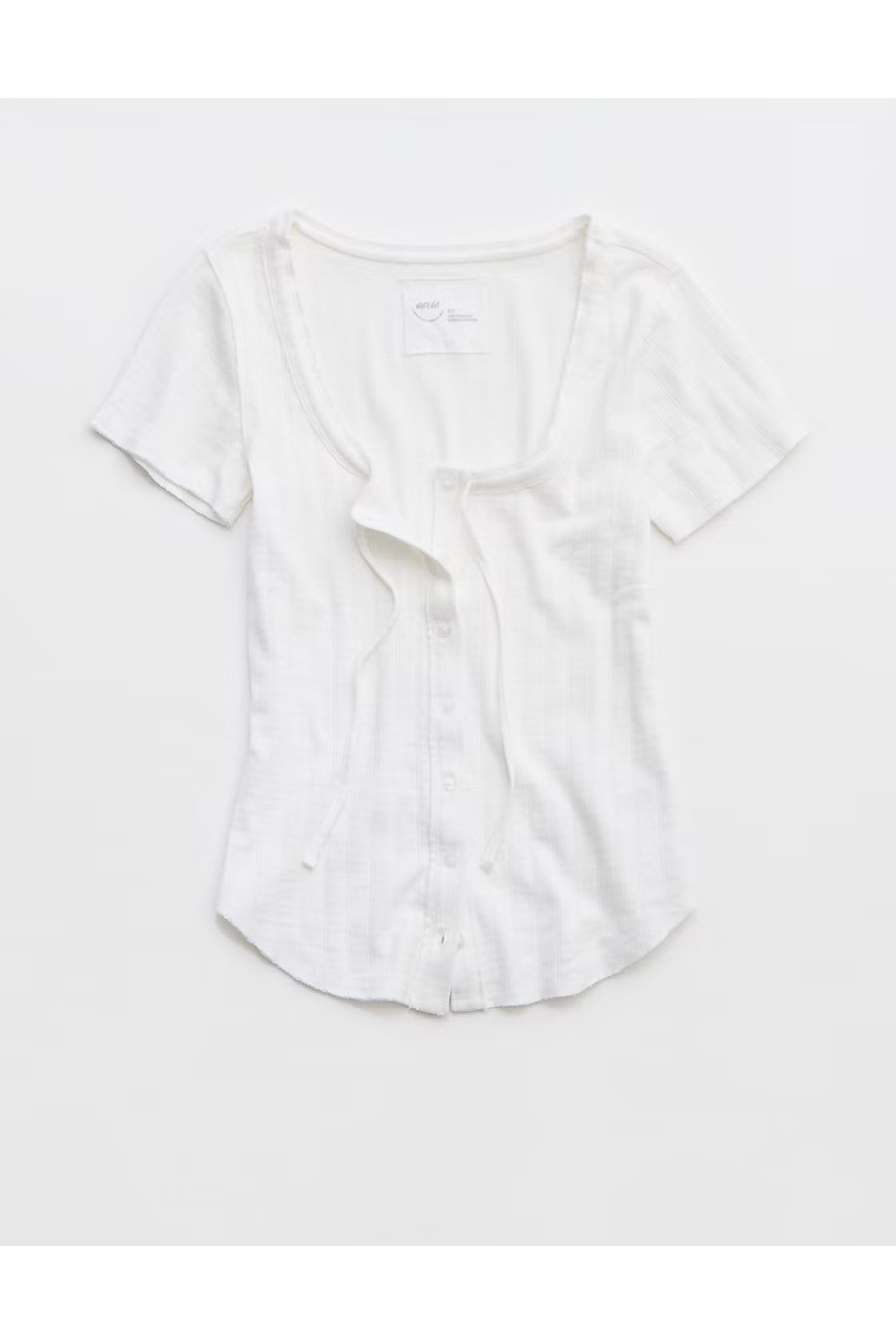 Aerie Sneak Peek T-Shirt Women's White XXS | American Eagle Outfitters (US & CA)