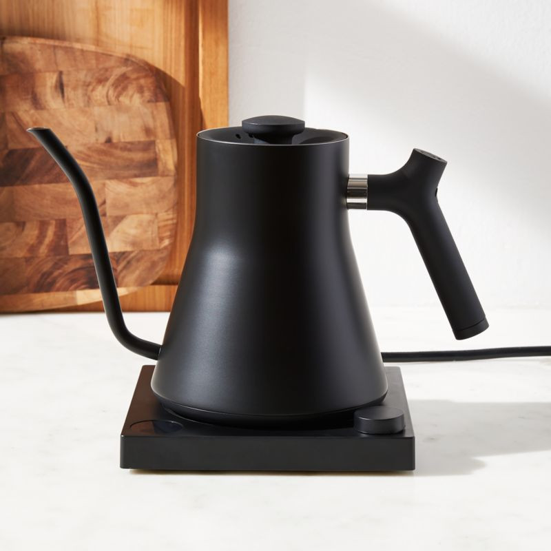 Fellow Stagg Matte Black Electric Kettle + Reviews | Crate and Barrel | Crate & Barrel