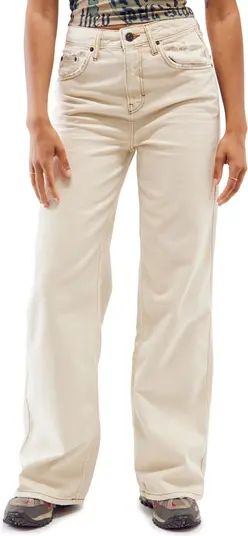 Puddle High Waist Wide Leg Nonstretch Jeans | Nordstrom
