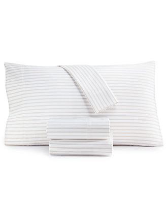 550 Thread Count Printed Cotton 3-Pc. Sheet Set, Twin, Exclusively at Macy’s | Macy's