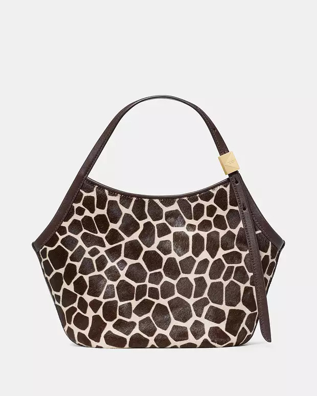 Deco Giraffe Haircalf Small Tulip Tote Bag | Kate Spade (US)