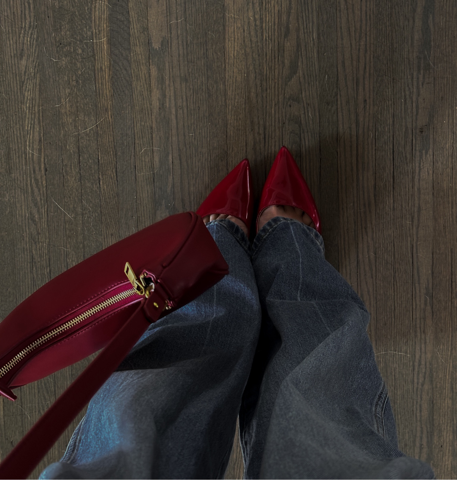 Cherry red color pops 