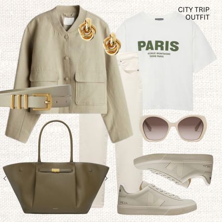 City trip outfit ✈️ 

If the jacket isn’t showing up it means it will arrive later in your country. I sized up to an s and it’s such a versatile spring item!

‼️Don’t forget to tap 🖤 to add this post to your favorites folder below and come back later to shop

Make sure to check out the size reviews/guides to pick the right size

Linen-blend bomber jacket, White Paris Slogan T-Shirt, Veja Campo summer Sneakers, Waxed slim crop jeans, Sage Green Leather belt, spring break outfit, casual outfit, sneaker outfit, demellier, new york tote bag, fendi sunglasses 


#LTKstyletip #LTKSeasonal #LTKeurope